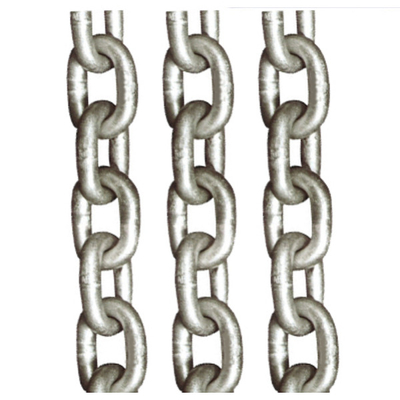 M5 - M24 Yuvarlak Çelik Bağlantı Zinciri Galvanizli Sınıf L 10mm Uzun Bağlantı Zinciri