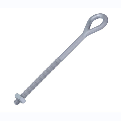 CE Güç Hattı Ek Parçaları HDG Dövme Göz Cıvatası 150MM ila 600mm